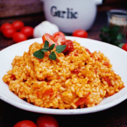 Thumbnail for Cremiges Tomaten-Risotto (vegan)